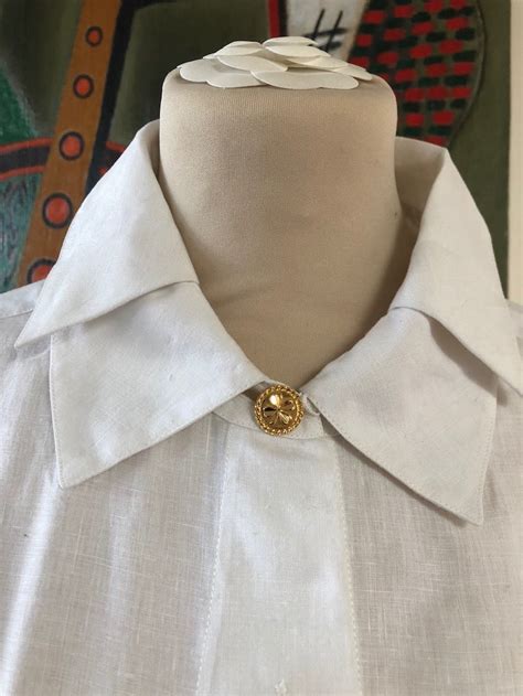 collar chanel original|Chanel collar shirt.